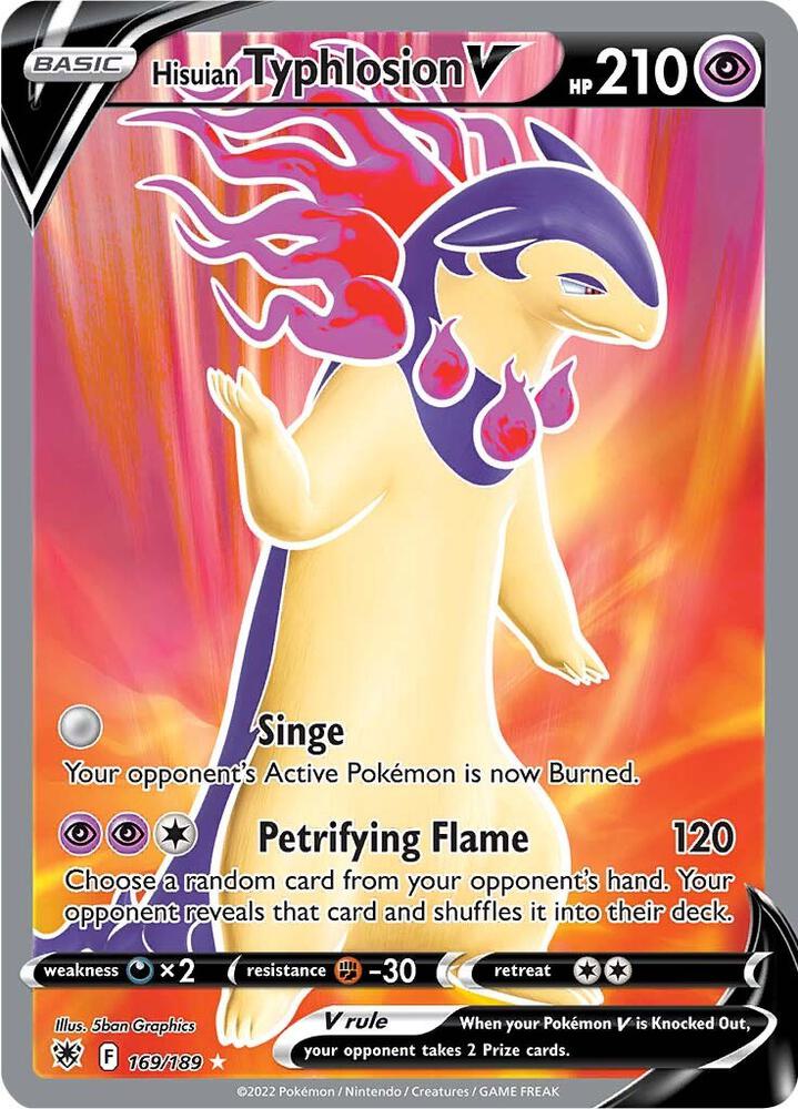 Hisuian Typhlosion V (Full Art) | SWSH10: Astral Radiance #169/189