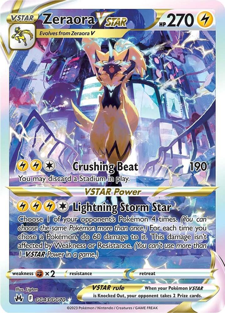 Zeraora VSTAR | SWSH: Crown Zenith: Galarian Gallery #GG43/GG70