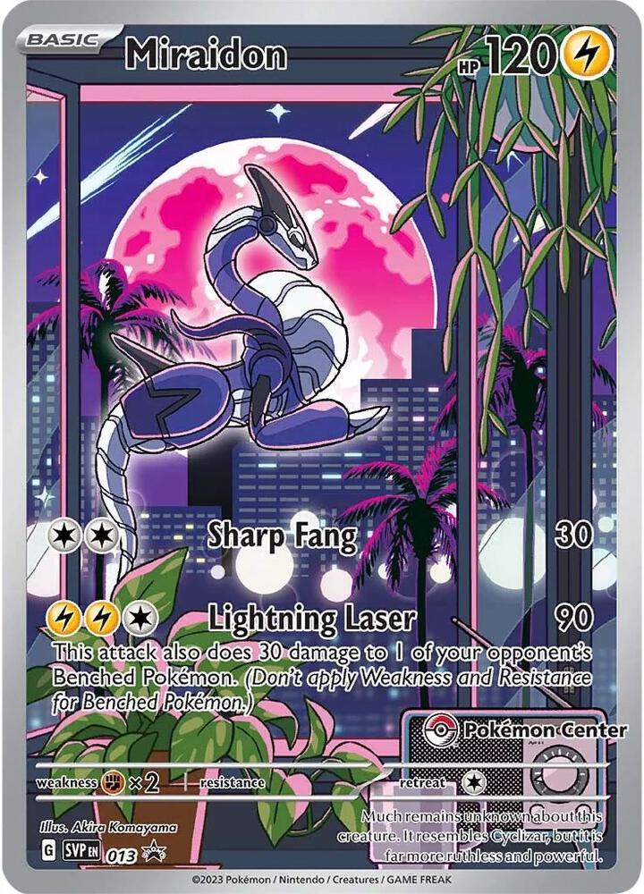 Miraidon - 013 (Pokemon Center Exclusive) | SV: Scarlet & Violet Promo Cards #013