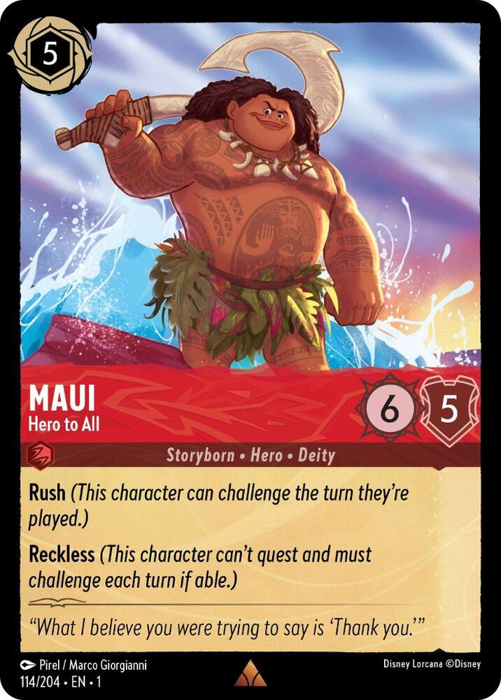 Maui - Hero to All - The First Chapter (1) Cold Foil