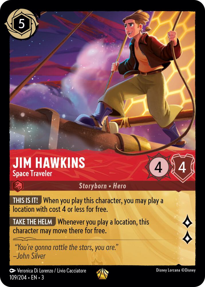 Jim Hawkins - Space Traveler - Into the Inklands (3) Cold Foil