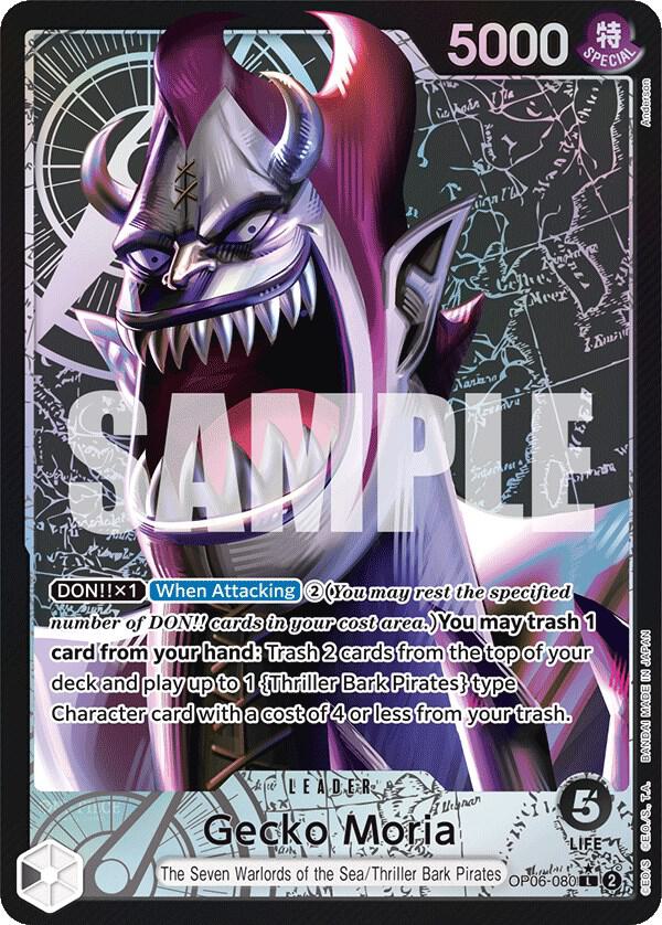 Gecko Moria (080) (Alternate Art) | Wings of the Captain #OP06-080