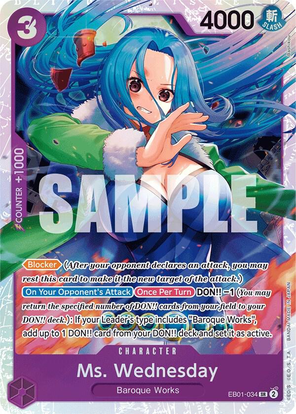 Ms. Wednesday | Extra Booster: Memorial Collection #EB01-034