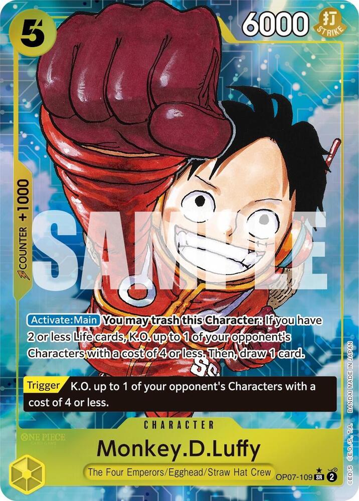 Monkey.D.Luffy (109) (Parallel) | 500 Years in the Future #OP07-109