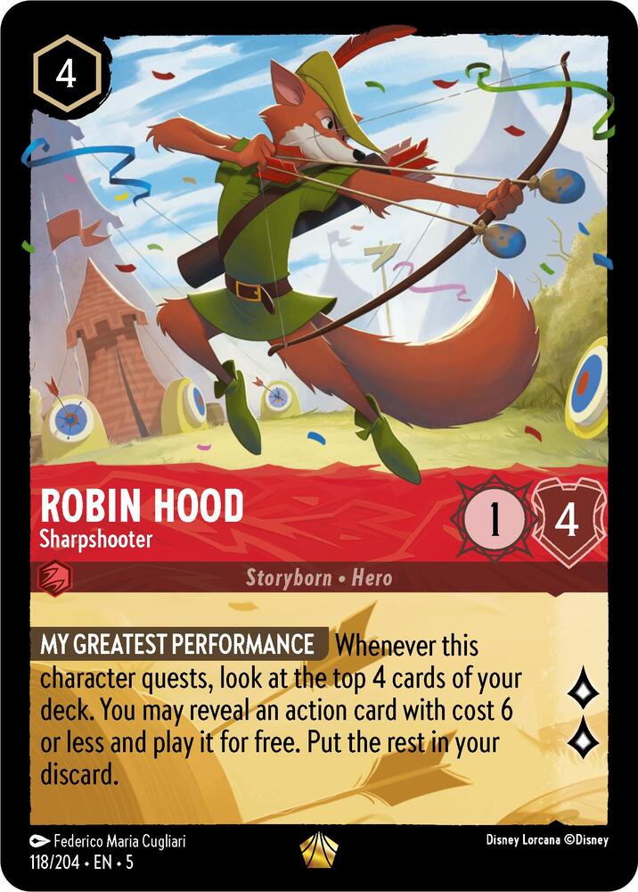 Robin Hood - Sharpshooter - Shimmering Skies (5) Cold Foil