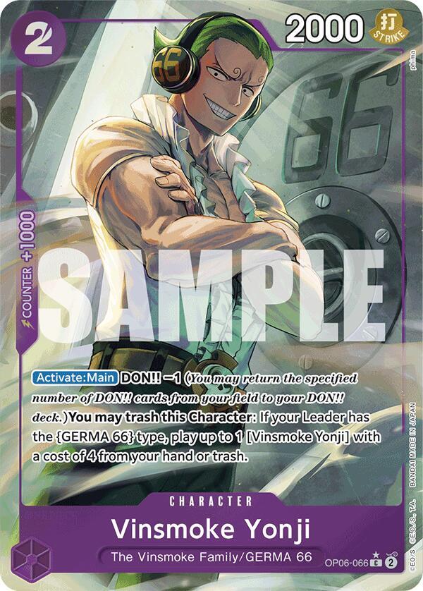 Vinsmoke Yonji (OP06-066) (Full Art) - Premium Booster -The Best- (PRB-01)