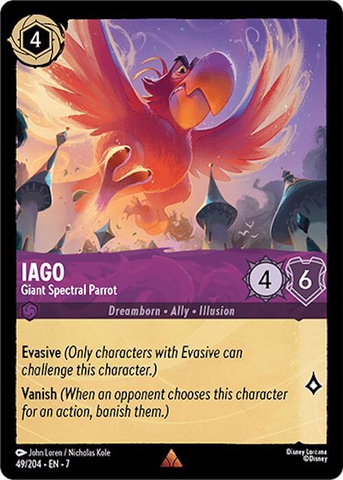 Iago - Giant Spectral Parrot - Archazia's Island (7) Cold Foil