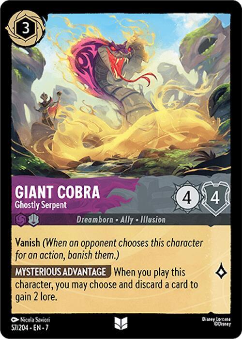 Giant Cobra - Ghostly Serpent - Archazia's Island (7) Cold Foil