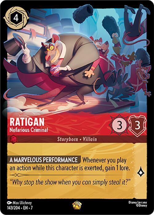 Ratigan - Nefarious Criminal - Archazia's Island (7) Cold Foil