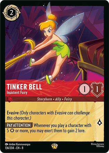 Tinker Bell - Insistent Fairy - Reign of Jafar (8) Cold Foil
