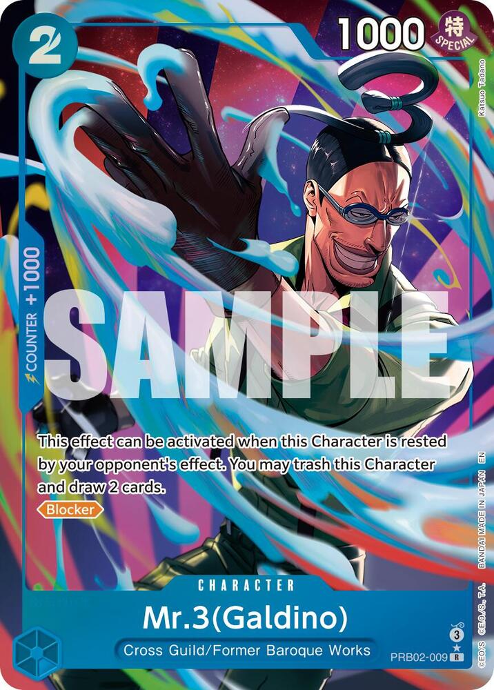 Mr.3(Galdino) - PRB02-009 (Alternate Art) - Premium Booster -The Best- Vol. 2 (PRB-02)