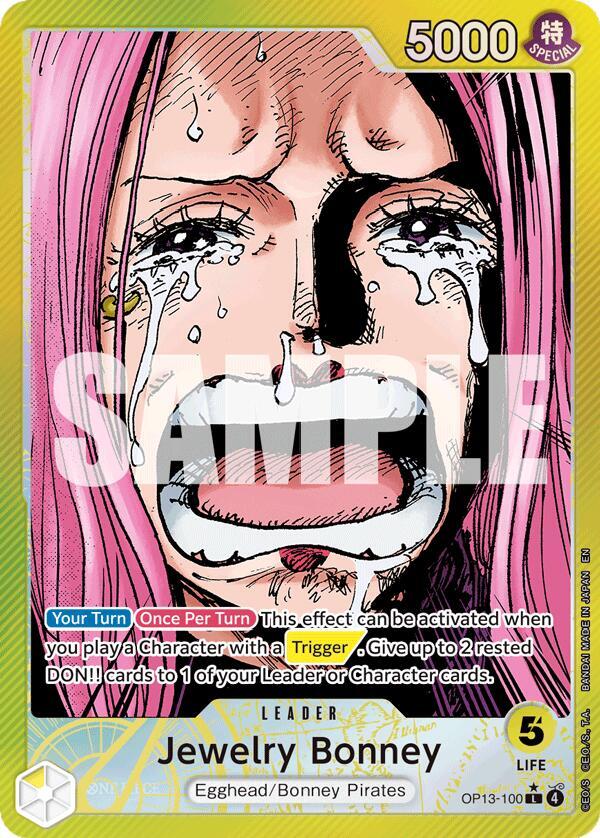 Jewelry Bonney (100) (Alternate Art) - Carrying On His Will (OP13)