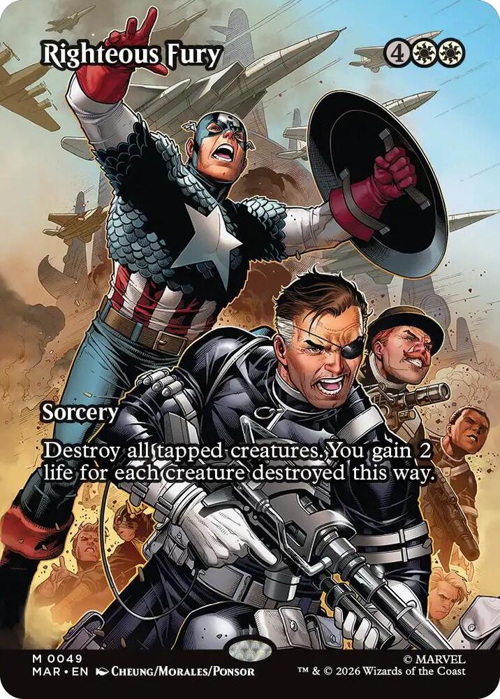 Righteous Fury (Borderless) - Marvel Universe Eternal-Legal (MAR)
