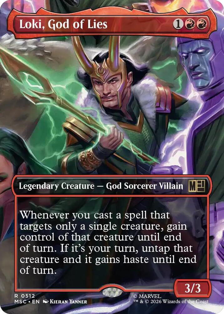 Loki, God of Lies (Borderless) | Commander: Marvel Super Heroes #512