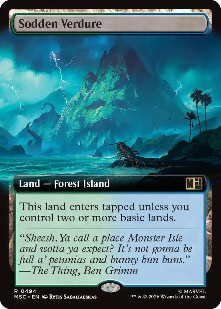 Sodden Verdure (Extended Art) - Commander: Marvel Super Heroes (MSC)