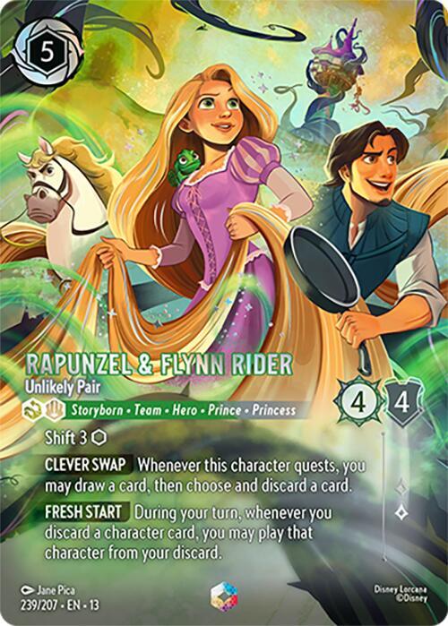 Rapunzel & Flynn Rider - Unlikely Pair (Enchanted) | Attack of the Vine! #239/207