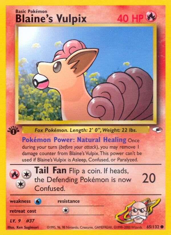 Blaine's Vulpix - Gym Heroes (G1) 1ST EDITION NM