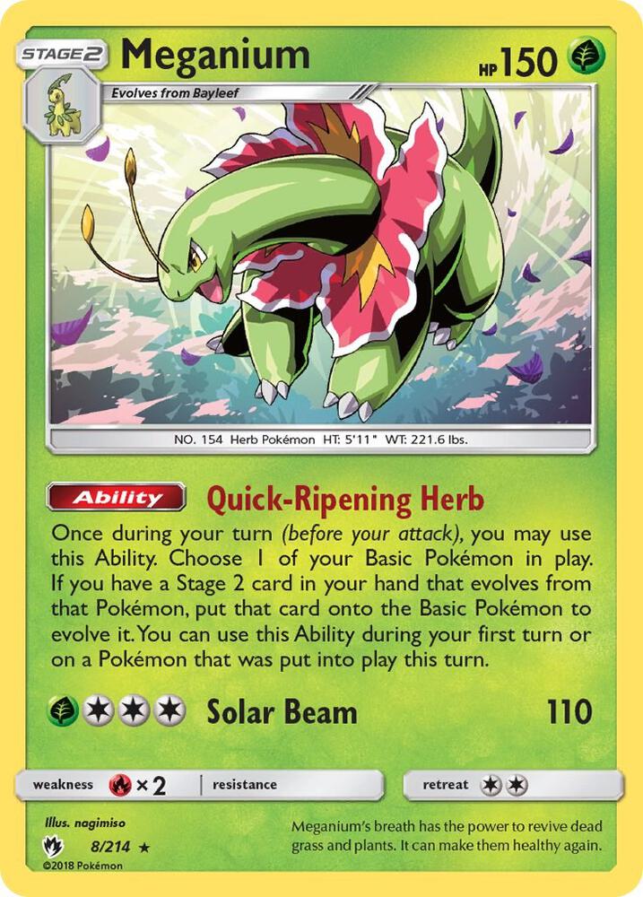 Meganium - SM - Lost Thunder (SM8) RH