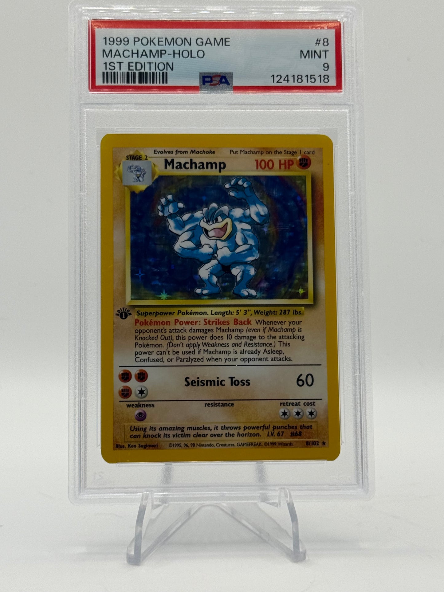 Machamp - 8/102 - Deck Exclusives PSA 9