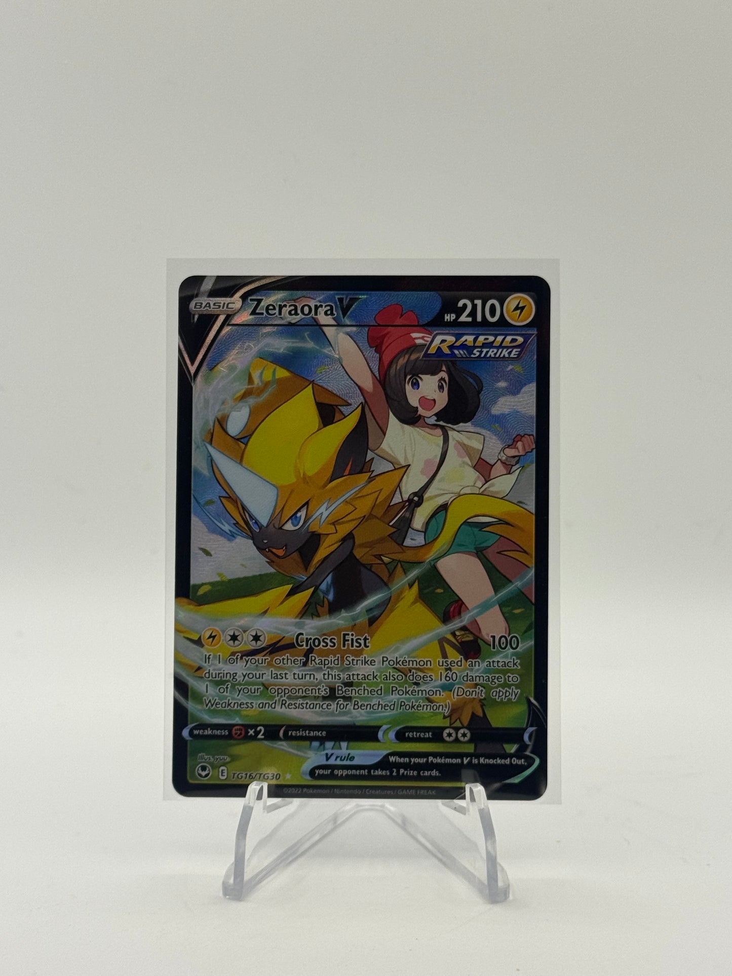 Zeraora V - SWSH12: Silver Tempest Trainer Galler TG16/TG30