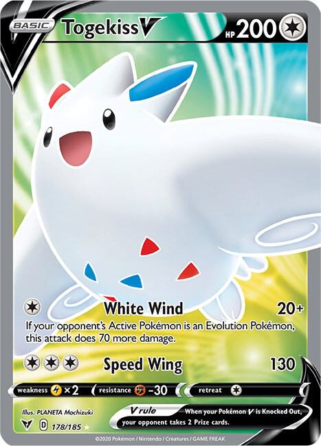 Togekiss V (Full Art) | SWSH04: Vivid Voltage #178/185