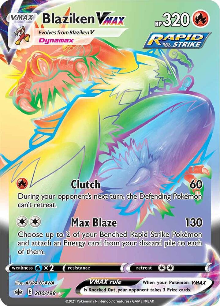 Blaziken VMAX (Secret) | SWSH06: Chilling Reign #200/198