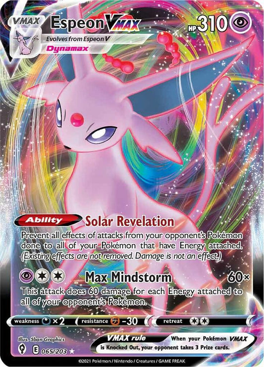 Espeon VMAX | SWSH07: Evolving Skies #065/203