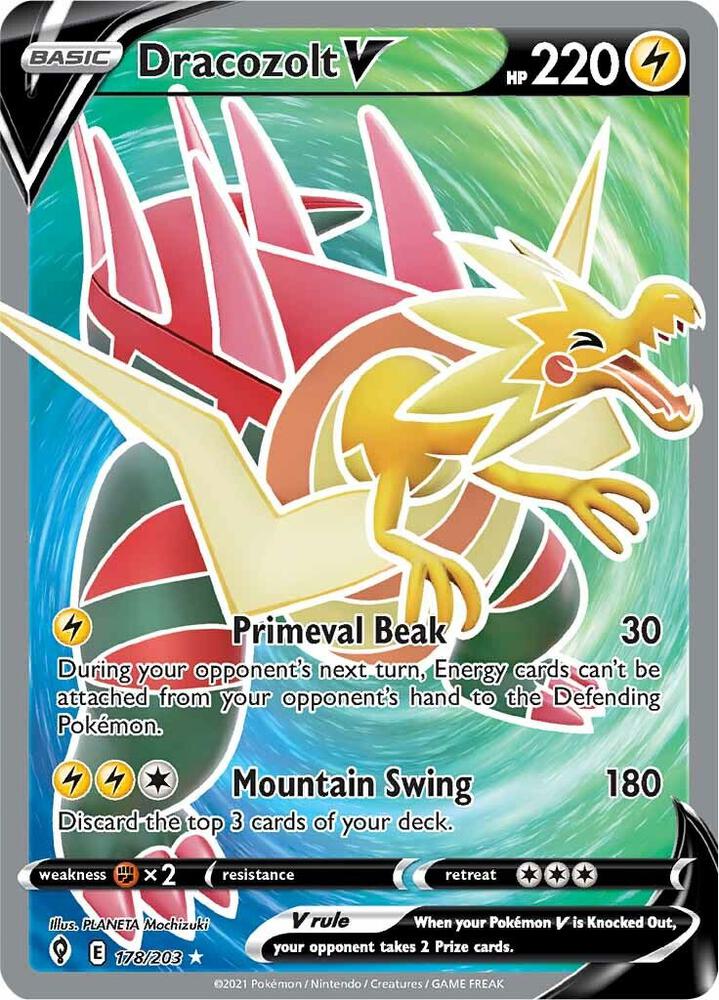 Dracozolt V (Full Art) | SWSH07: Evolving Skies #178/203