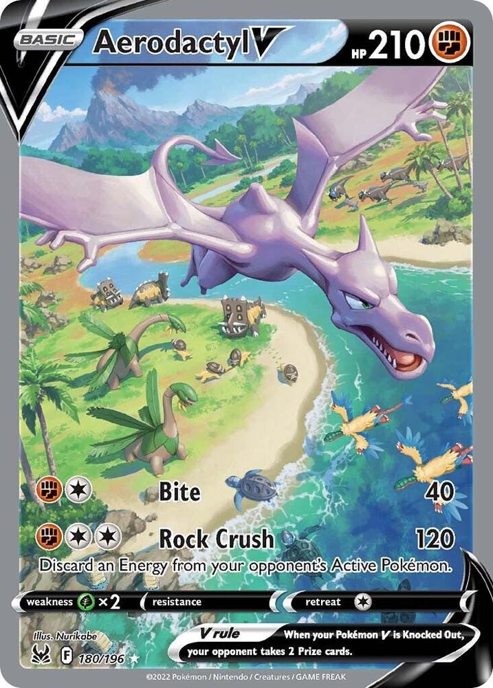 Aerodactyl V (Alternate Full Art) | SWSH11: Lost Origin #180/196