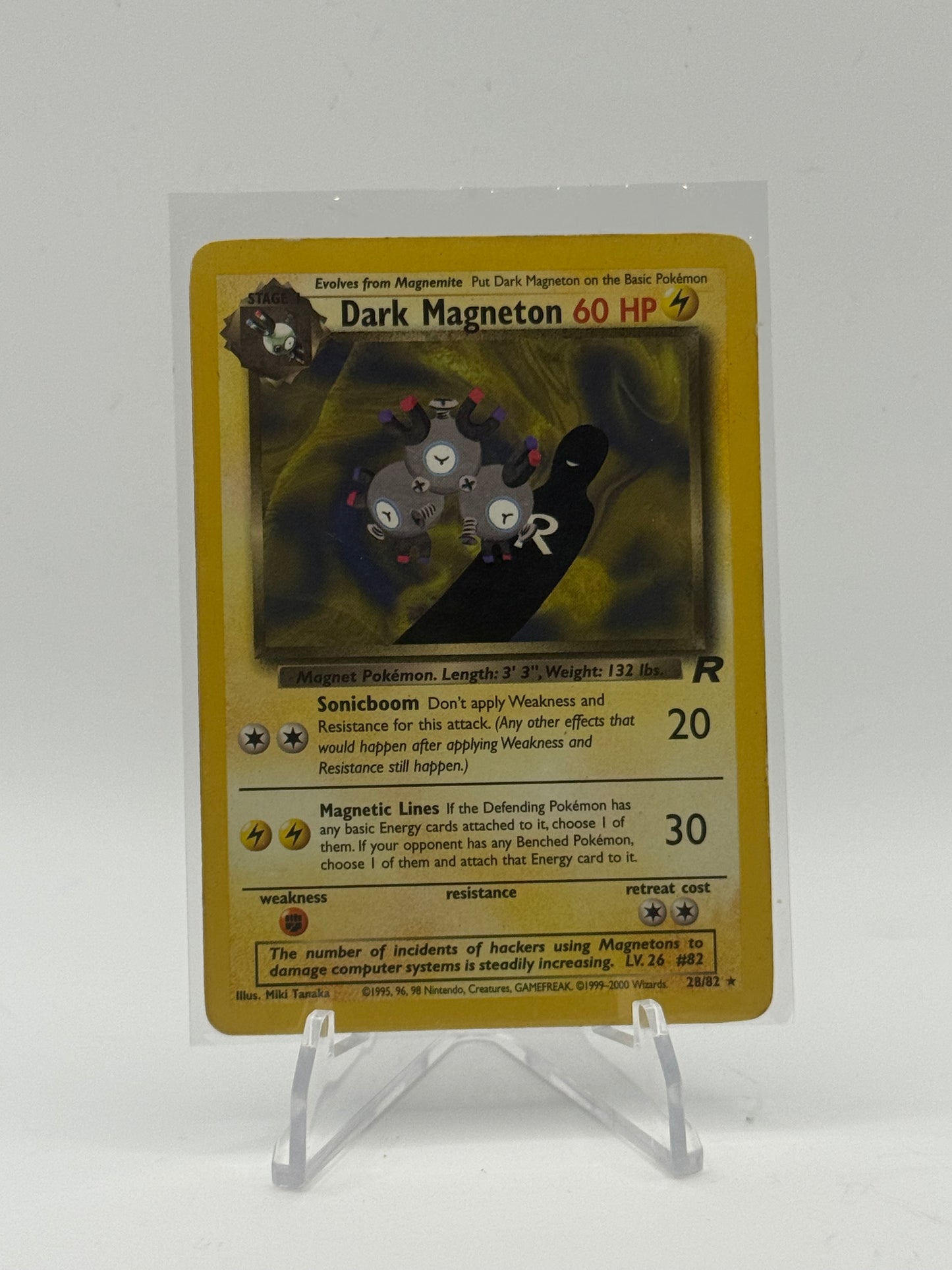 Dark Magneton (28) - Team Rocket HP
