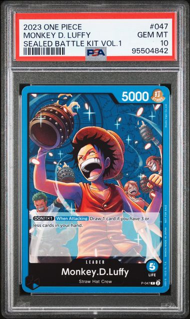 Monkey.D.Luffy (047) (Sealed Battle Kit Vol. 1) - One Piece Promotion Cards PSA 10