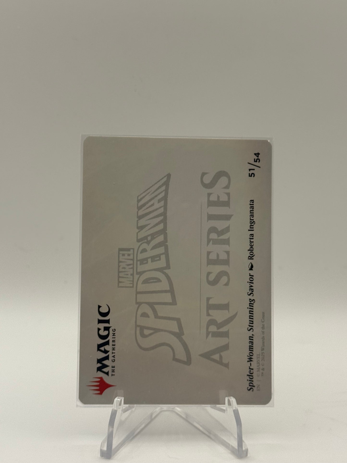 Spider-Woman, Stunning Savior Art Card (Gold-Stamped Planeswalker Symbol) - Art Series: Marvel's Spider-Man