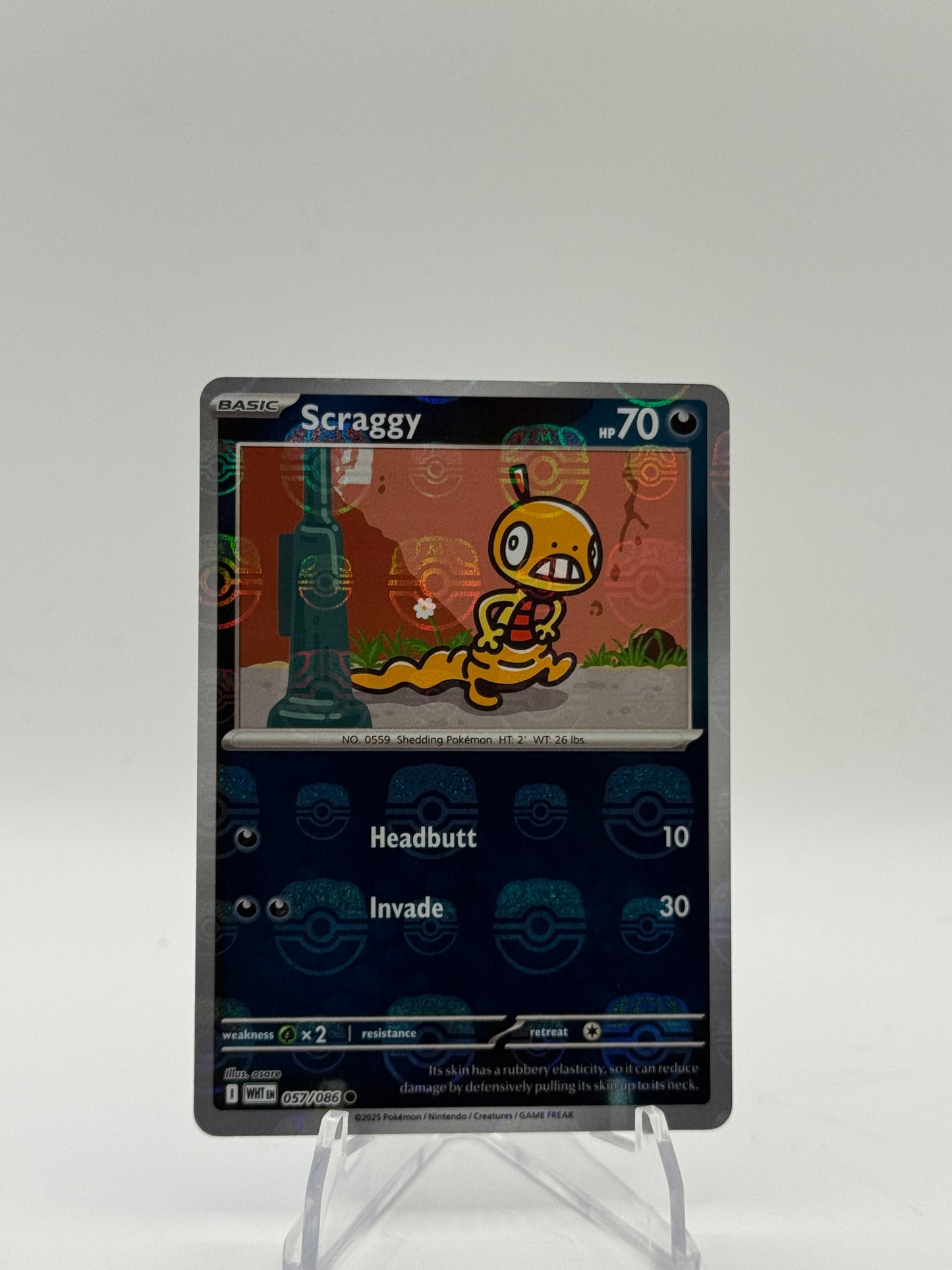 Scraggy (Master Ball Pattern) - SV: White Flare 057/086