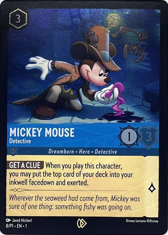 Mickey Mouse - Detective - Disney Lorcana Promo Cards (DLPC)