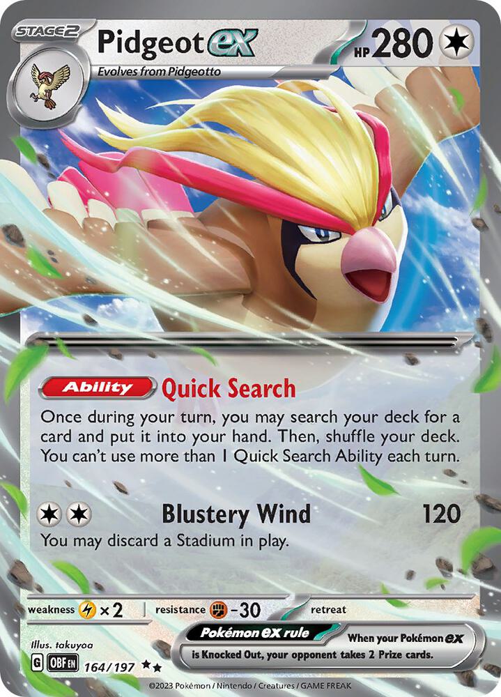 Pidgeot ex | SV03: Obsidian Flames #164/197