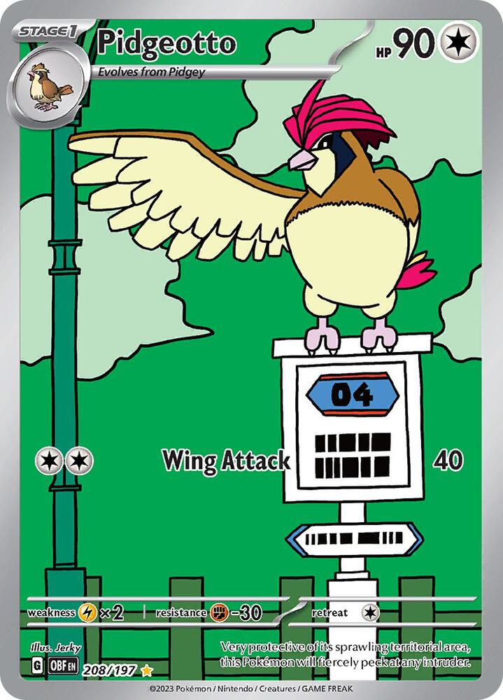 Pidgeotto - 208/197 | SV03: Obsidian Flames #208/197