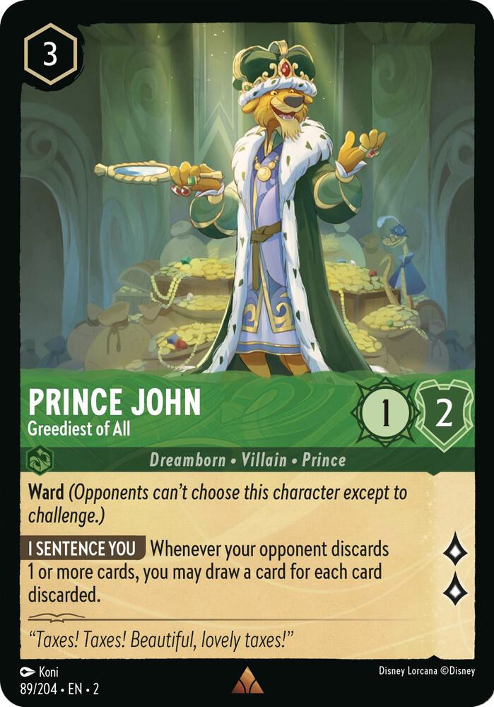 Prince John - Greediest of All - Rise of the Floodborn (2) Cold Foil