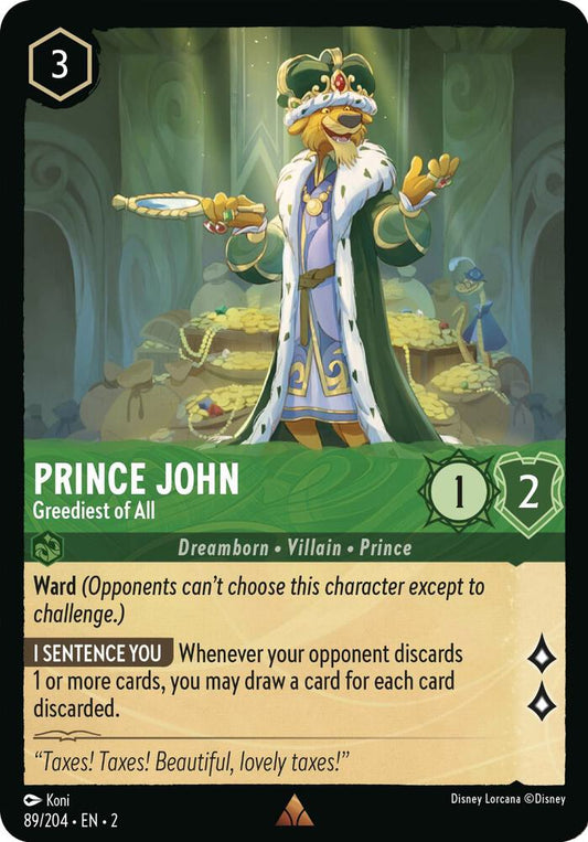 Prince John - Greediest of All - Rise of the Floodborn (2) Cold Foil