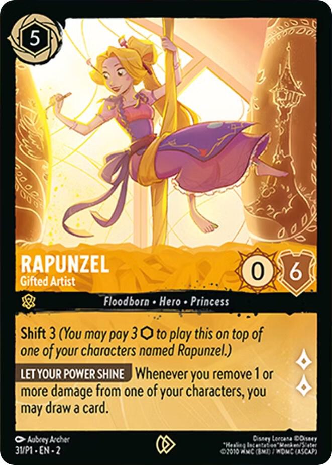 Rapunzel - Gifted Artist - Disney Lorcana Promo Cards (DLPC)