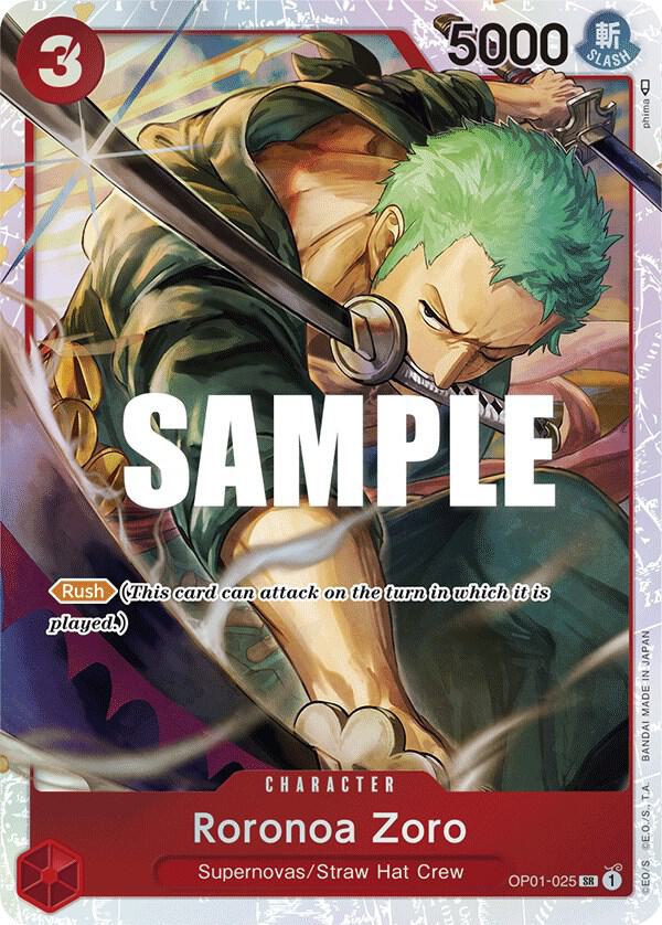 Roronoa Zoro - OP01-025 (Ultra Deck: The Three Captains) | One Piece Promotion Cards #OP01-025