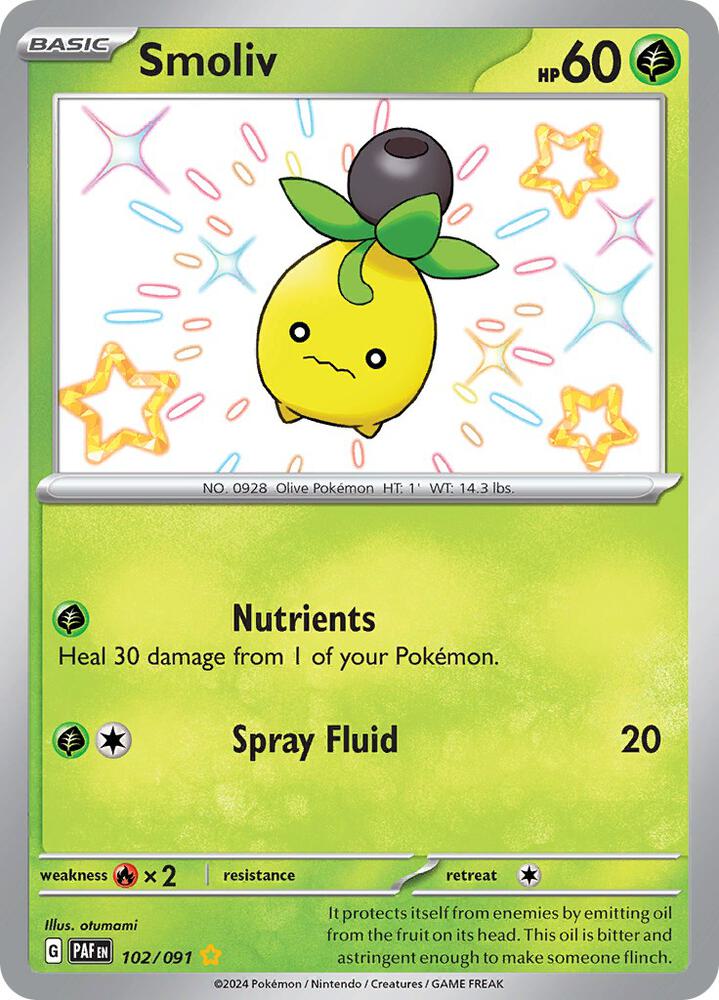 Smoliv | SV: Paldean Fates #102/091