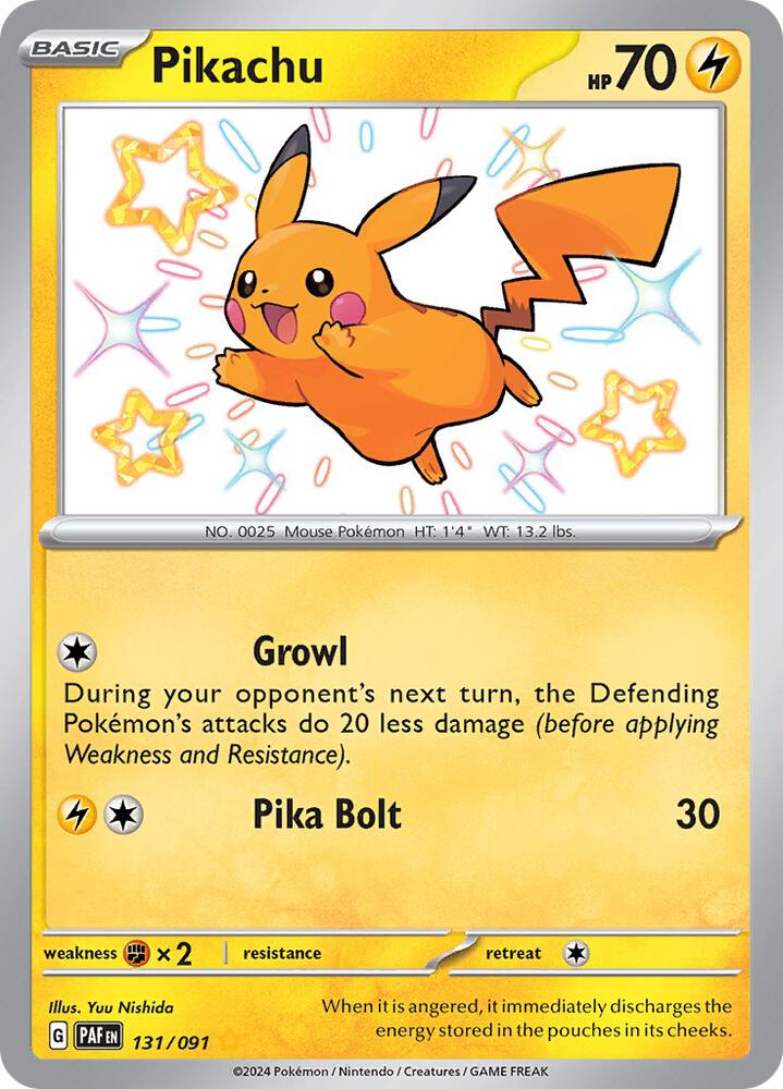 Pikachu - 131/091 | SV: Paldean Fates #131/091