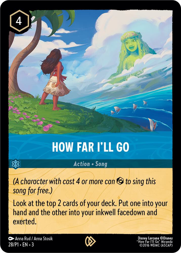 How Far I'll Go - Disney Lorcana Promo Cards (DLPC)