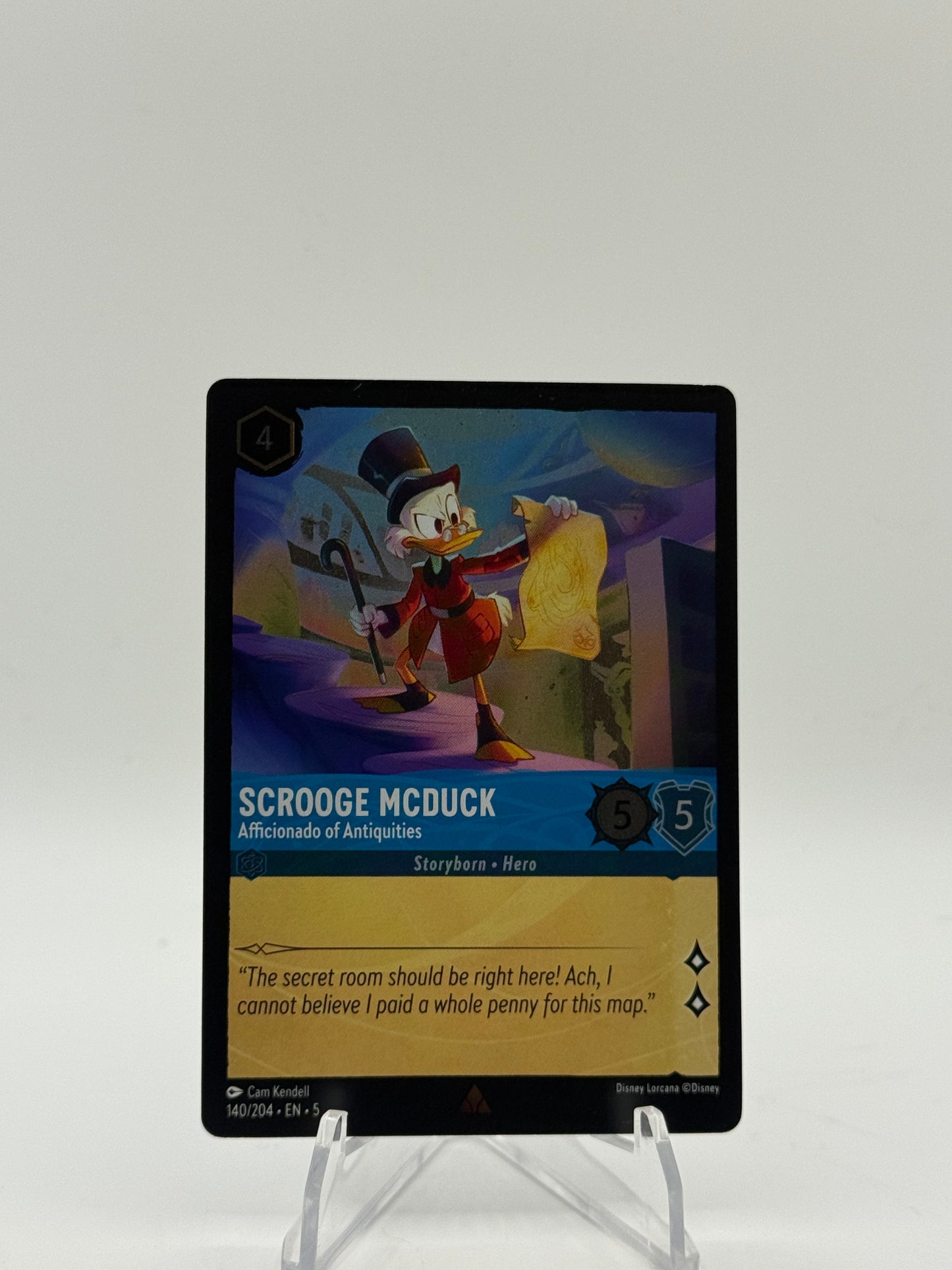 Scrooge McDuck - Afficionado of Antiquities - Shimmering Skies Cold Foil