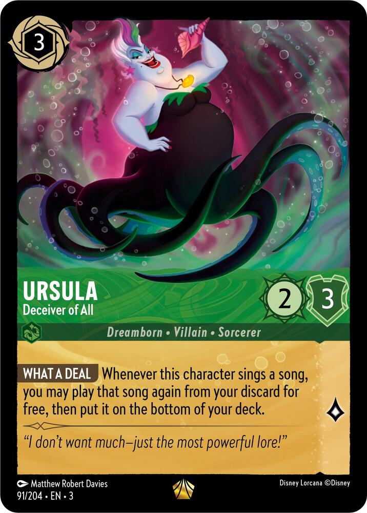Ursula - Deceiver of All - Into the Inklands Cold Foil