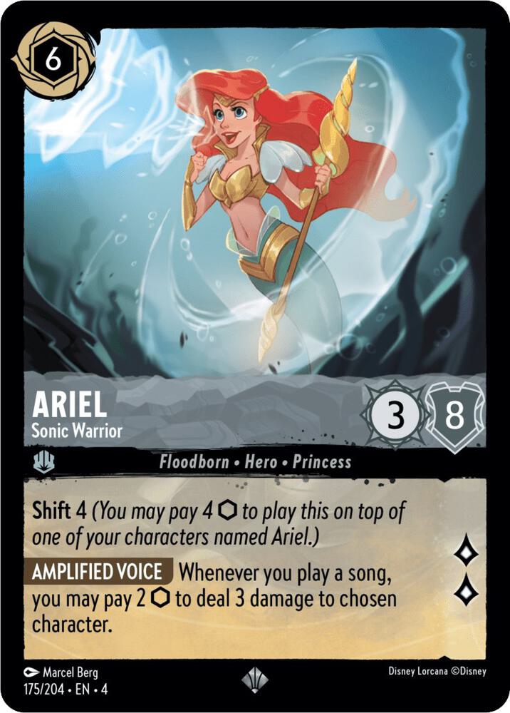 Ariel - Sonic Warrior - Ursula's Return (4) Cold Foil