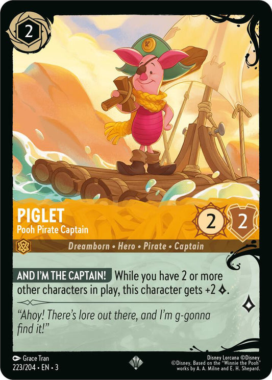 Piglet - Pooh Pirate Captain (223/204) - Illumineer's Quest: Deep Trouble (Q1)