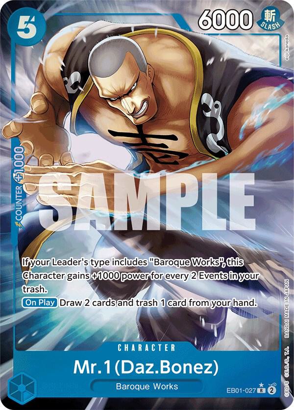Mr. 1 (Daz.Bonez) (Alternate Art) | Extra Booster: Memorial Collection #EB01-027