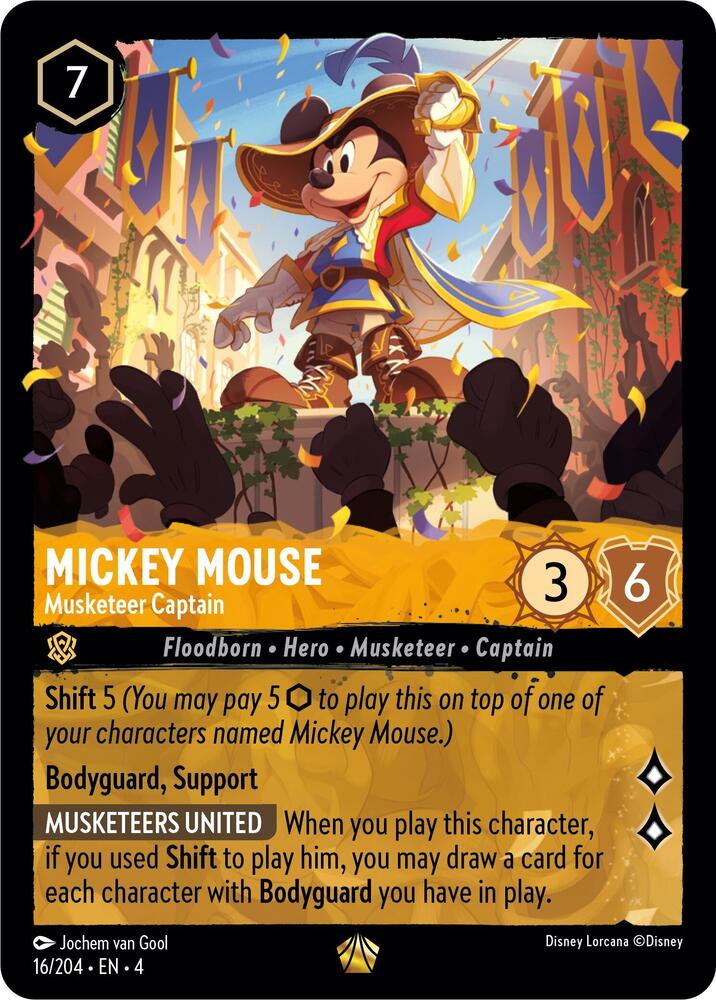 Mickey Mouse - Musketeer Captain - Ursula's Return (4) Cold Foil