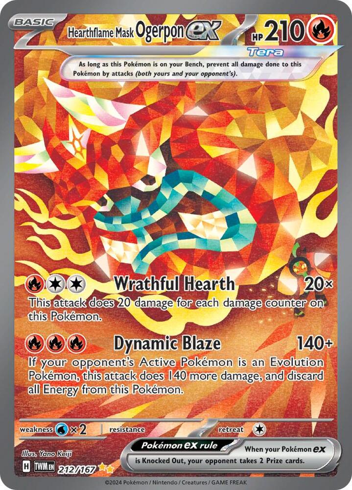 Hearthflame Mask Ogerpon ex - 212/167 - SV06: Twilight Masquerade